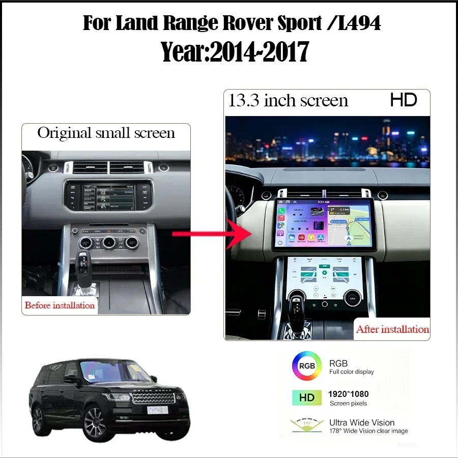 13.3inch Android14 Carplay Mul - Khadas Vim4 8Gb 评论和价格